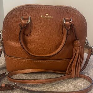 Kate Spade Brown Crossbody Bag with Tassel
